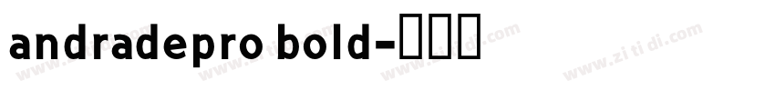 andradepro bold字体转换